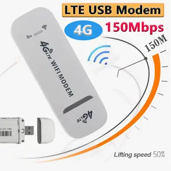 1/2 ADET 4G LTE USB Modem Sopa 150Mbps Taşınabilir Kablosuz WiFi adaptörü 4G Yüksek hızlı Kart Yönlendirici Ağ Kartı Ev Ofis İçin