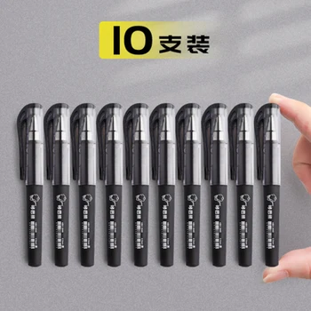 10 adet Cep Kalem Taşınabilir Küçük Mini Nötr 0.5 İmza Kısa Ofis İş
