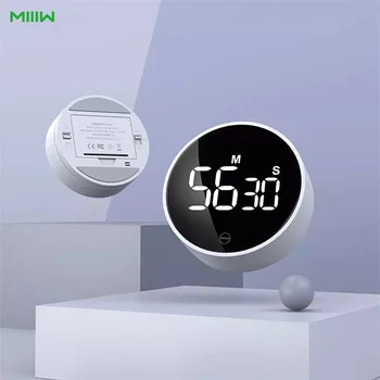 100 % Orijinal MIIIW LED Dijital Mutfak Zamanlayıcı Pişirme Duş Çalışma Kronometre çalar saat Manyetik Elektronik Geri Sayım Süresi