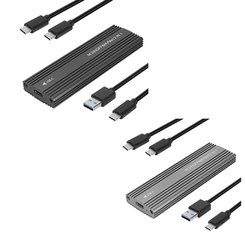 10Gbps NVME / SATA Çift Protokol SSD Muhafaza SSD Durumda Kutusu USB 3.1 Tip M. 2 NGFF Pcıe SSD Harici Muhafaza