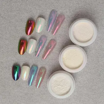 11 Renk Mehtap tırnak Glitter Bukalemun Tozu Parlak Ayna Etkisi Manikür Tırnak Sanat Tasarım Pigment Tozu