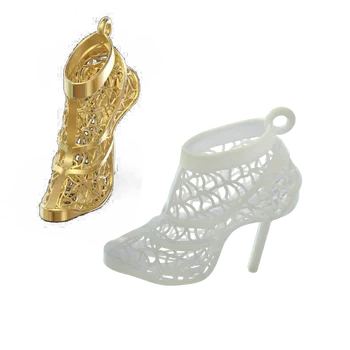 2 Adet Bir Paket Beyaz Balmumu Altın Gümüş Ayakkabı Tasarım Kolye Tasarım Takı Döküm Modeli Türkiye Sıcak Satış Işığa Duyarlı Reçine