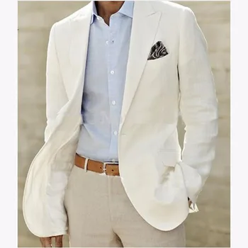 2 Adet Erkek Takım Elbise Tek Göğüslü Damat Çentikli Yaka Smokin Resmi Sim Fit Düğün Ceket Pantolon Custom Made