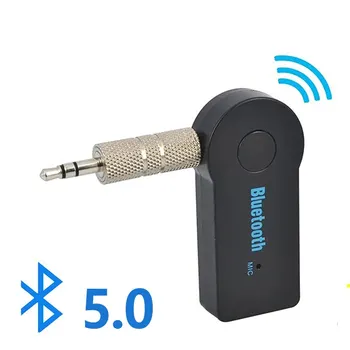 2 İn 1 kablosuz bluetooth 5.0 Alıcı Adaptörü 3.5 mm Araba Müzik Ses AUX Araba Bluetooth Alıcısı Bluetooth Adaptörü PC için