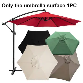 2M Veranda Şemsiye Kumaş Değiştirme Güneş Koruma Açık Pazar Masa askılı şemsiye Gölgelik Şemsiye Üst Gölge Kapak Şemsiye