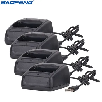 4 ADET Baofeng USB li-ion pil şarj cihazı için H777 Baofeng 888S BF - 888S İki Yönlü Telsiz Walkie Talkie