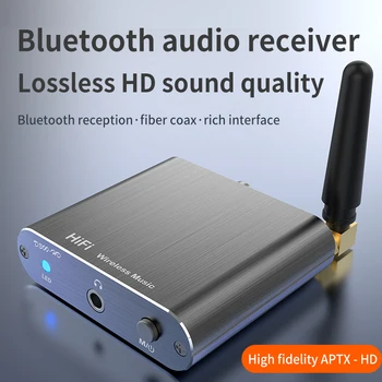 5.2 Bluetooth Alıcısı Koaksiyel Fiber AUX Ses Adaptörü Aptx Çözer Kayıpsız HiFi Ses Alımı Kablosuz Ses Adaptörü