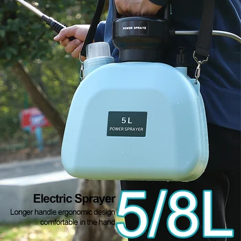 5 / 8L sulama kovası Tarım Ekipmanları USB Şarj Edilebilir Elektrikli Püskürtücü Bahçe Tesisi Mister püskürtme tabancası Otomatik