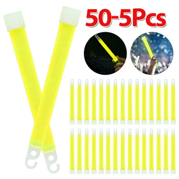 50-5 adet 6 inç parlak çubuk kolye kimyasal ışık çubuğu endüstriyel sınıf parlak çubuk kolye s renkli parti kulübü kamp Noel kimyasal ışıklar