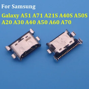 50 adet 18 Pin USB Şarj Şarj Bağlayıcı Port Dock Soket Samsung Galaxy A51 A71 A21S A40S A50S A20 A30 A40 A50 A60 A70