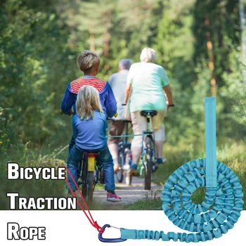 500 lbs Bisiklet çekme halatı Naylon MTB Bisiklet çekme halatı Ebeveyn-Çocuk Dağ bisiklet römorku Halat Bisiklet Bisiklet Ekipmanları