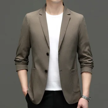 5894-Erkek moda rahat küçük takım elbise erkek Kore versiyonu ince takım elbise 104 ceket düz renk ceket