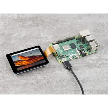Ahududu Pi5 Ekran MIPI DSI LCD 5 Puan Kapasitif Dokunmatik Ekran Yüksek Çözünürlüklü IPS Ekran RPı5 Kitap Kurdu 6.1.0 Sürücüsüz