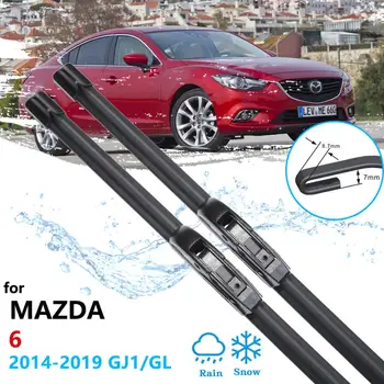Araba sileceği Bıçak Mazda 6 2014 2015 2016 2017 2018 2019 GJ GL Atenza Mazda6 Ön Cam cam Silecekleri Araba Aksesuarları