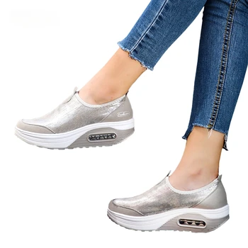 Ayakkabı Kadın Loafer'lar Sığ Ofis Rahat Moccasins Kadın Flats Platformu Sneakers Kayma Binmek Ayakkabı zapatillas Mujer