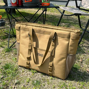 Açık Kamp Piknik saklama çantası Katlanabilir Büyük Depolama Lambası Sofra Çantası Yürüyüş Seyahat Pişirme aletleri Organizatör가 가방
