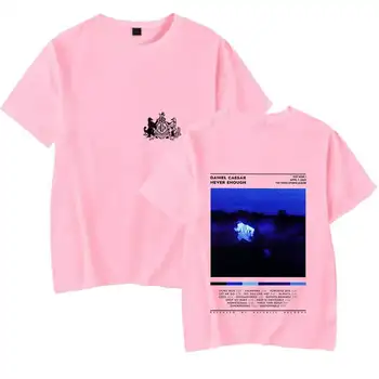 Daniel Sezar Süper Güçler Dünya Turu Tee Gömlek grafik t shirt hip hop Tarzı Harajuku Üst Baskılı günlük kıyafetler Erkek / Kadın