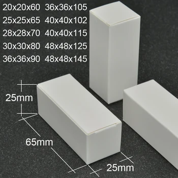 DIY Özelleştirilmiş Sipariş 1.5x1. 5 2*2cm Küçük Boş Çıplak Beyaz Kutu Ambalaj karton kutu Karton Kutular