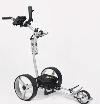 Elektrikli yeni model golf zemin yardımcısı itme golf zarif elektrikli uzaktan golf arabası
