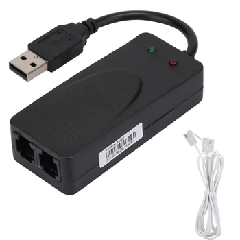 Faks Modem Tek / Çift Bağlantı Noktalı USB2.0 56K Harici Modem Sürücüsü Win 7 8 10 XP USB Modem