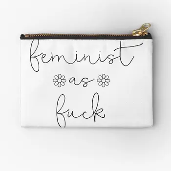 Feminist Olarak fermuarlı torbalar Kadın Anahtar Külot Saf İç Çamaşırı Sikke Erkekler Ambalaj Çanta cüzdan Küçük Kozmetik Çorap Depolama