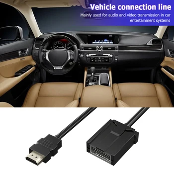 HDMI uyumlu Kablo E Tipi Bir Erkek Araba HD Video Kablosu E Tipi Bir Kadın HD Ses Video Kablosu Araç Otomobil için