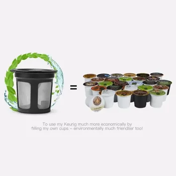 Kahve Dolu Kapsül Filtre Pod Makineleri 2.0 Yeniden Kullanılabilir Fincan Doldurulabilir Keurig Araçları Uyumlu 1.0 Mutfak