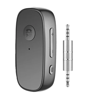 Klipsli Bluetooth 5.0 Adaptör Araç Stereo Bluetooth Alıcısı Siyah