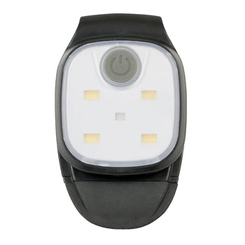 LED klips el feneri 4 aydınlatma modları USB şarj edilebilir klip ışık emniyet uyarı koşu ışık gece yürüyüş için