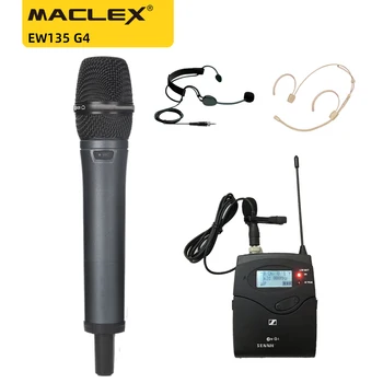 Maclex EW135G4 EW100G4 Kablosuz Kulaklık E835S Mikrofon Yaka Mikrofonu Bodypack