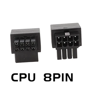 Masaüstü CPU 8Pin Güç Adaptörü Ana Kurulu 8pin erkek Kadın 90 Derece Dönüştürücü Damla Nakliye