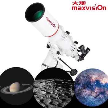 Maxvision-Astronomik Teleskop, 102mm Diyafram, 660mm Odak Uzaklığı, Manuel Alman Ekvator, 102EQ APO Refrakter