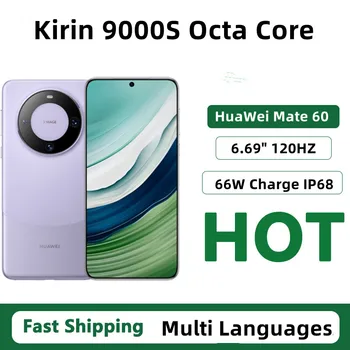 Orijinal HuaWei Mate 60 Cep Telefonu Kirin 9000 S Harmony OS 4.0 Ekran Parmak Izi 6.69 