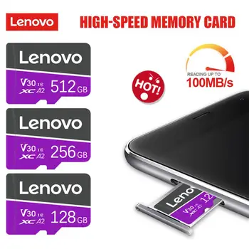 Orijinal Lenovo Mikro TF SD Kart 2TB 1TB Hafıza Kartı C10 128GB 256GB TF SD Flash Bellek Kartları Kamera Nintendo Anahtarı