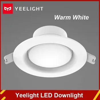 Orijinal Yeelight LED Downlight sıcak soğuk beyaz yuvarlak LED tavan gömme ışık YLSD03YL için Mijia akıllı ev kitleri