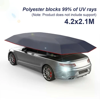 Otomatik Tente gölgelik örtüsü Su geçirmez ısı yalıtımı Otomatik Gölgelik UV koruma araba güneşliği tente çadır