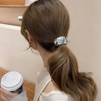 Peri Fransız Güzel Küçük Sevimli Geometri Ark Kadın Saç Halka Asetik Asit Saç Halat Kore Tarzı Lastik Bant Saç Kravat