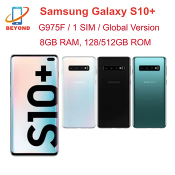 Samsung Galaxy S10 + S10 Artı G975F Küresel Sürüm 8GB RAM 128GB 512GB ROM Octa Çekirdek 6.4 