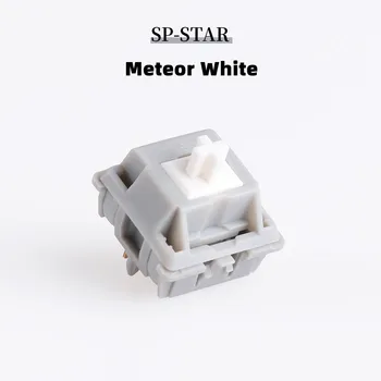 SP-Star Meteor Beyaz Anahtarı Özelleştirilmiş Mekanik Klavye MX Anahtarları alt-out 57g 5pin