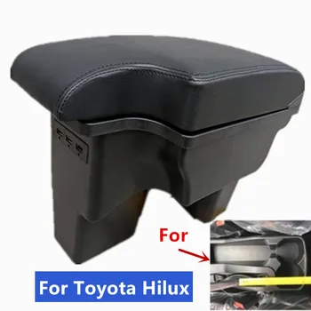 Toyota Hilux için Kol Dayama Kutusu Toyota Hilux İçin Araba Kol Dayama Merkezi saklama kutusu İç USB araba şarjı aksesuarları