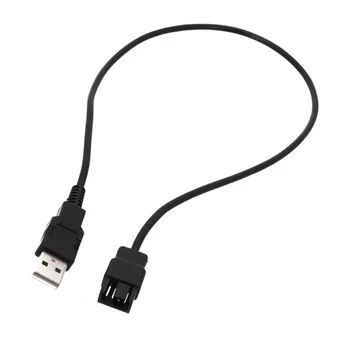 USB'den 4pin'e 3pin Konektör Dizüstü Fan Kablosu Dayanıklı USB'den 4 Pinli Güç Kaynağına