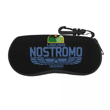USCSS Nostromo Güneş Gözlüğü Yumuşak Kılıf Neopren Fermuar Retro Alien Scifi Film Kabuk Gözlük Kılıfı Özel Koruyucu Kutu Gözlük