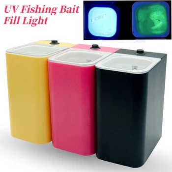 UV Balıkçılık yem dolgu ışığı kalamar Jig Metal döküm Jig balıkçılık yem dolum ışık su geçirmez LED kaynağı lamba balıkçılık aksesuar