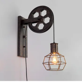 Vintage endüstriyel led duvar lambası ev kapalı dekor Retro Duvar Aplikleri Loft Cafe Bar ayarlanabilir başucu ışıkları yatak odası çalışma odası