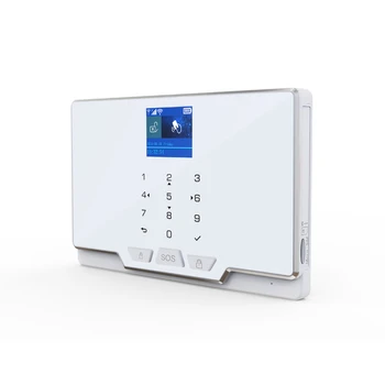 WİFİ GSM Alarm Dokunmatik Ekran Güvenlik Akıllı Ev Alarm Sistemi Akıllı Kapı Açık Hatırlatma Flaş siren Klavye RFID