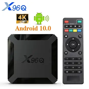 X96Q 2GB 16GB Android 10.0 TV kutusu Allwinner H313 Dört Çekirdekli 4K 2.4 G Wifi Google Oyuncu Youtube X96 1GB 8GB Set Üstü Kutusu