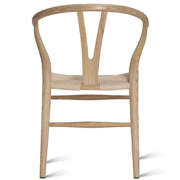Yeni Kül Ahşap Hans Wegner / Danimarka / Profesyonel Fabrika Y-Sandalye Masif Ahşap Yemek Sandalyeleri Salıncaklı Sandalye