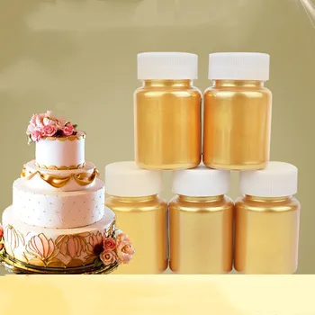 Yenilebilir Altın Tozu Glitter Kek Dekor Tozu Mousse Kek Macaron Çikolata Parlak İnci Tozu Altın Tozu Pişirme renk pigmenti