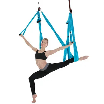 Yoga Hamak Salıncak Trapez Seti Yoga Kemerleri Anti Yerçekimi Ultra Güçlü ve Rahat Egzersizler için Pilates Fitness Kilo Kaybı