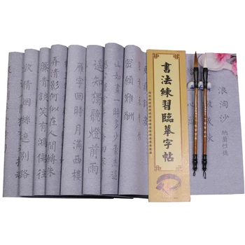 Çin Kaligrafi Su Yazı Bezi Defterini Düzenli Komut Dosyası Defterini Yeniden Kullanılabilir Su yazı Bezi Kaligrafi Fırçası Defterini